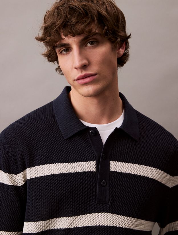 Striped Relaxed Polo