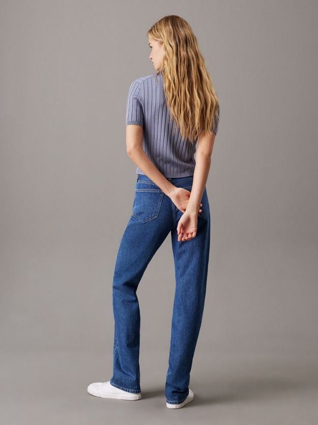 High Rise Straight Jeans