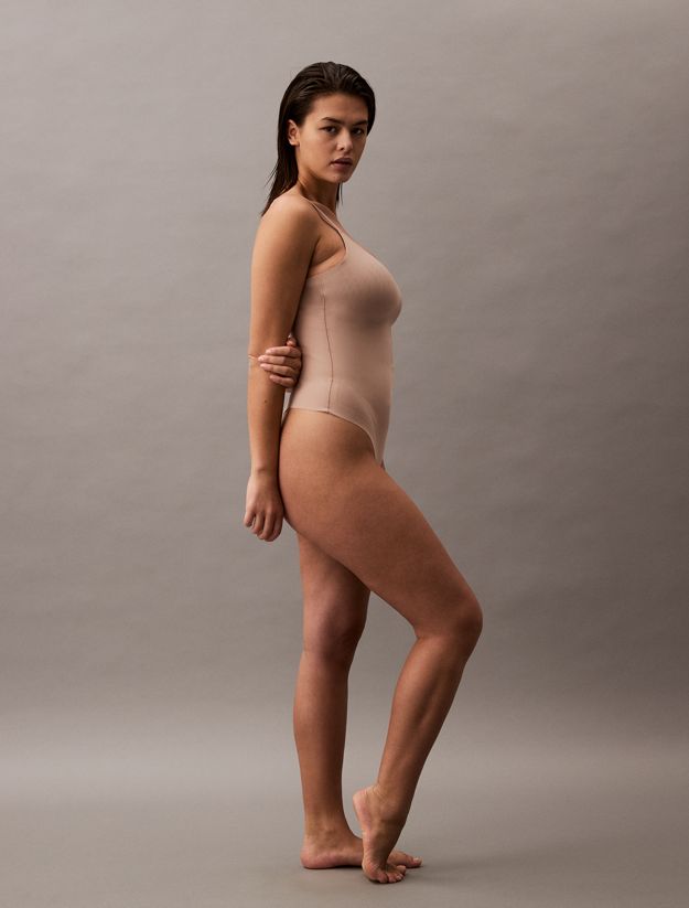 Sculpted Shapewear Bodysuit - Stay Put Mesh