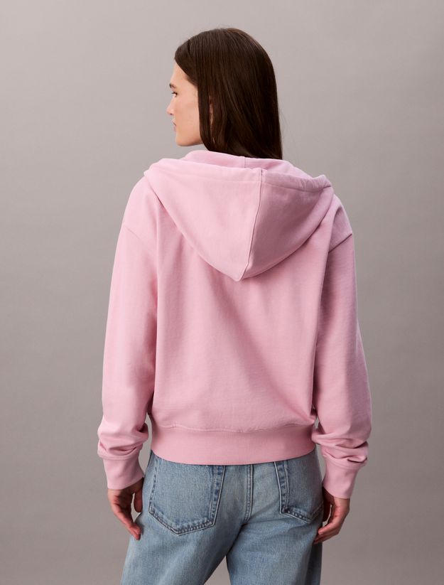 Monogram Zip Up Hoodie