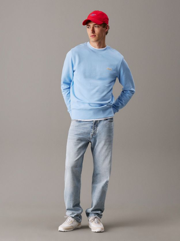 Cotton Terry Badge Sweatshirt