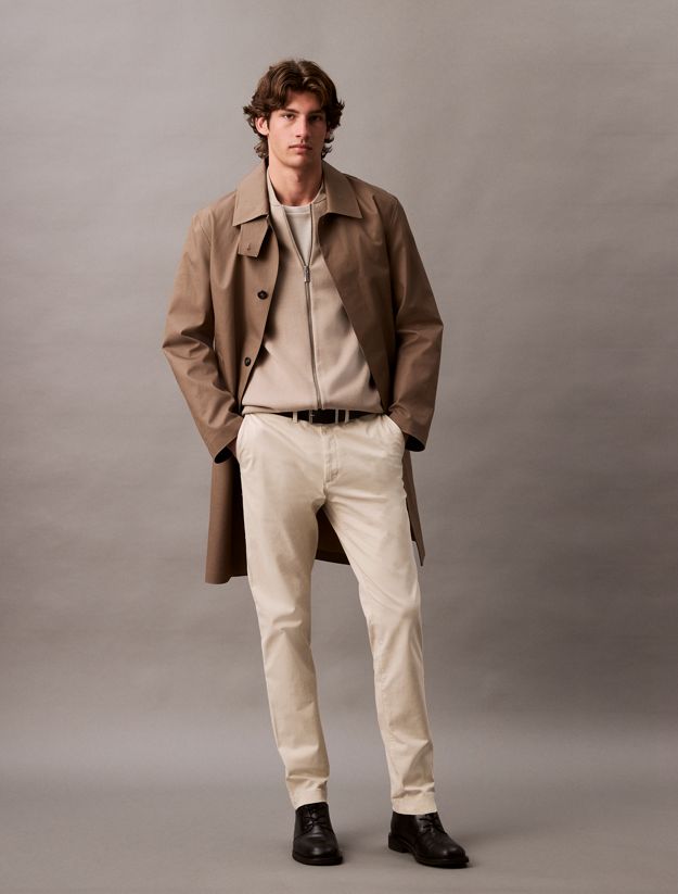 Slim Twill Chino Trousers