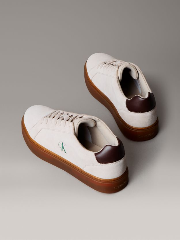 Suede Leather Flexible Sole Trainers