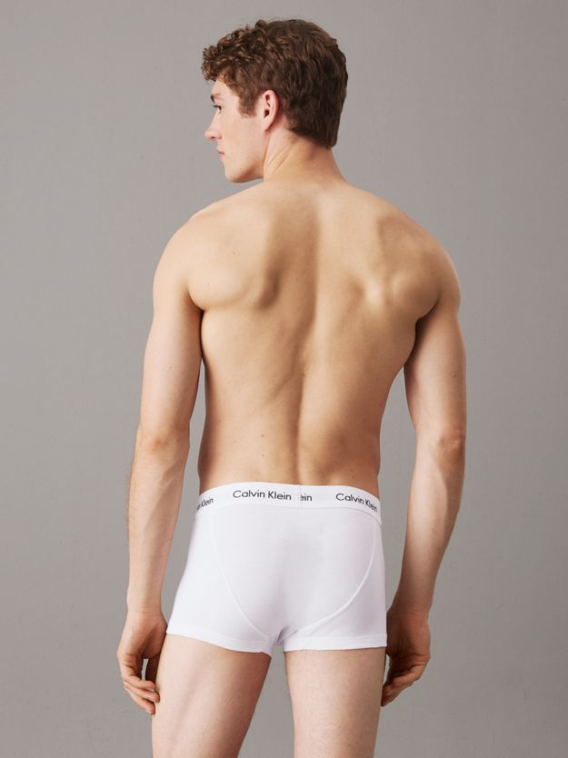 3 Pack Low Rise Trunks - Cotton Stretch