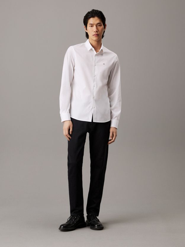 Slim Poplin Stretch Shirt