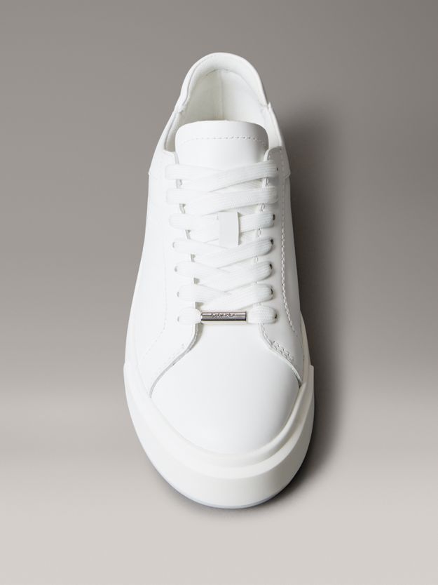 Leather Logo Tape Trainers