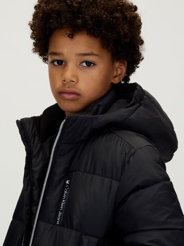 Relaxed Puffer Parka Coat