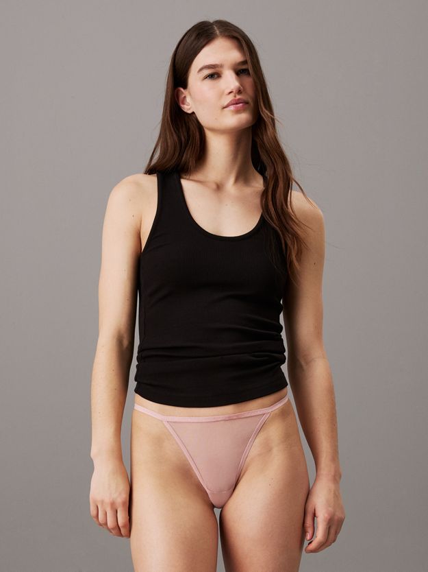 Sheer Mesh String Thong