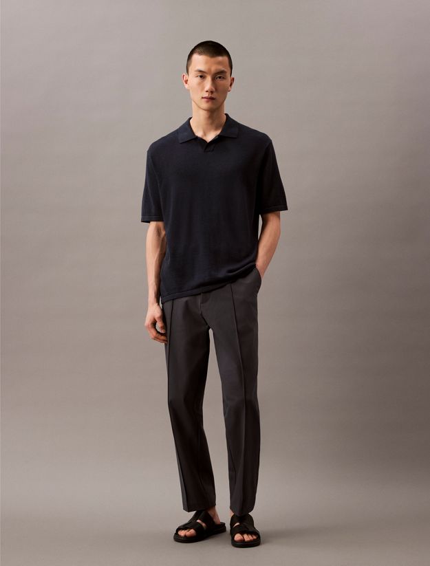 Linen Blend Short Sleeve Jumper