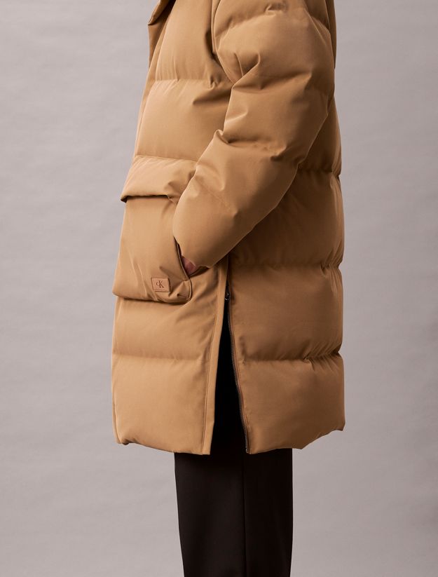 Relaxed Long Down Puffer Coat