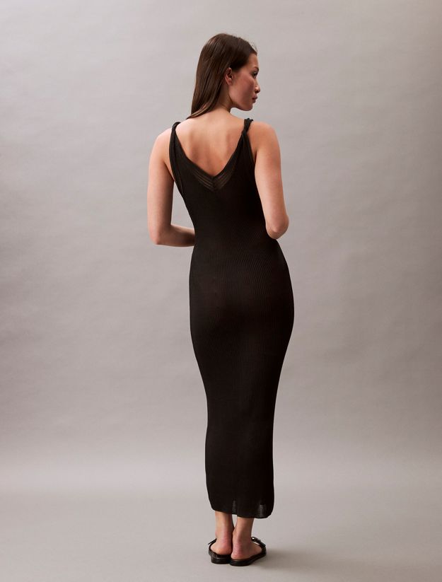 Knit Rib Sleeveless Dress