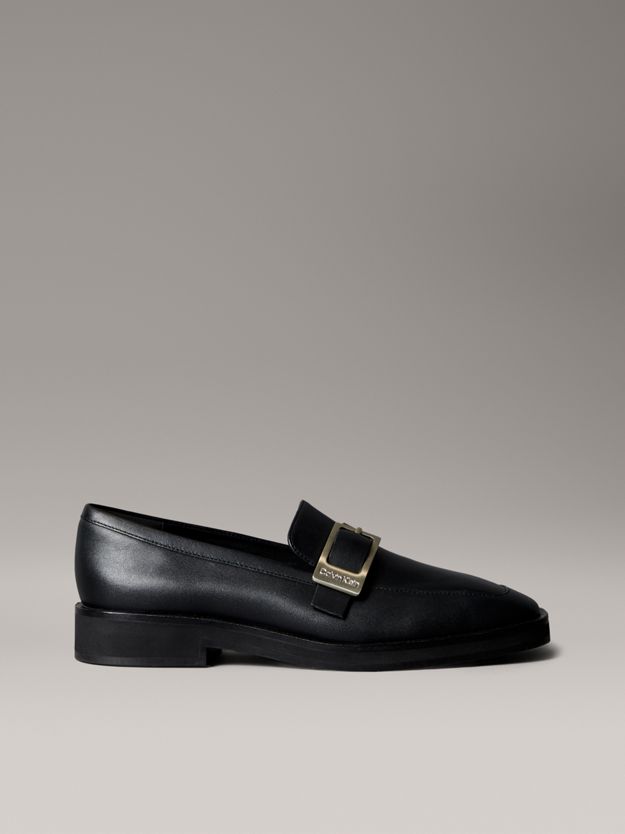 Leather Apron Toe Loafers
