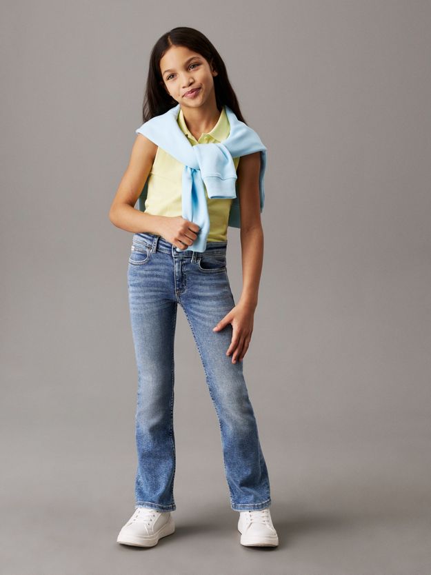 Mid Rise Flared Jeans