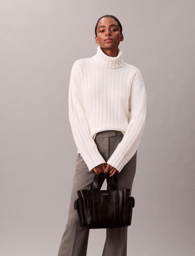 Small Jacquard Logo Tote Bag