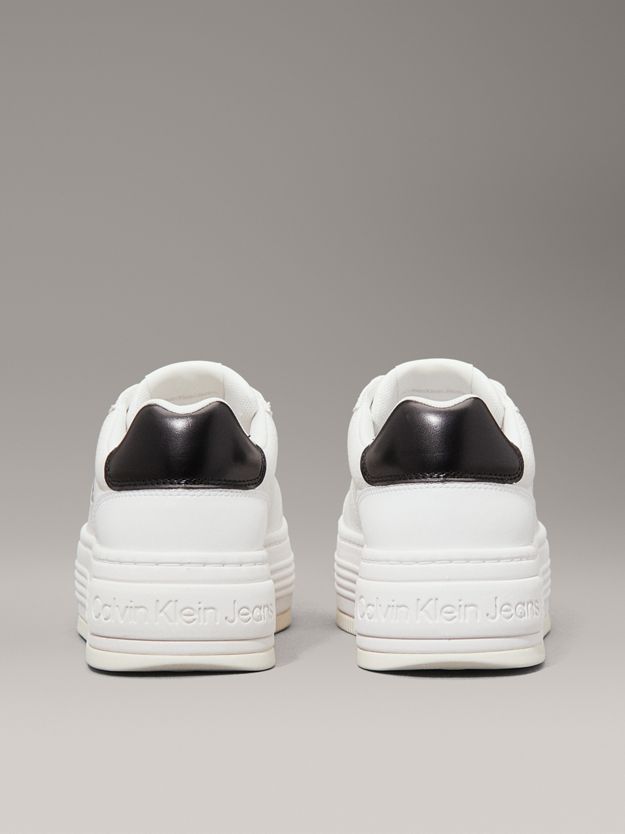 Leather Platform Trainers