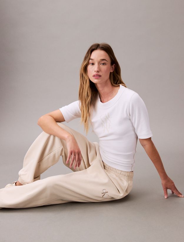 Cotton Terry Monogram Joggers