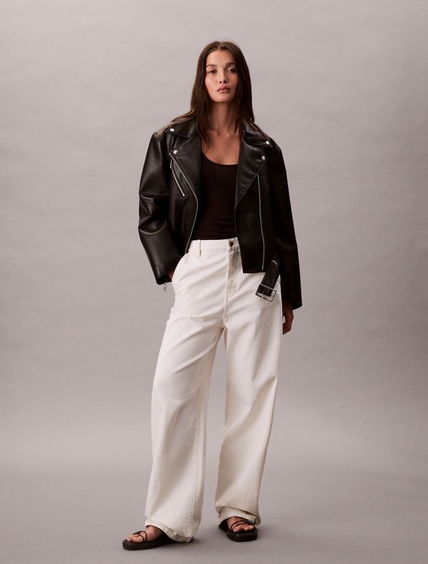 Faux Leather Biker Jacket