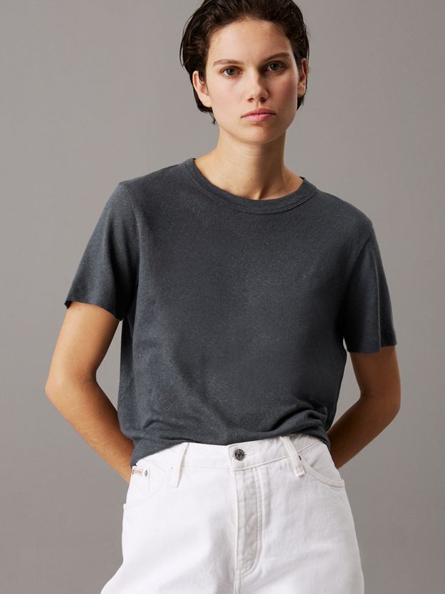 Relaxed Linen Jersey T-shirt