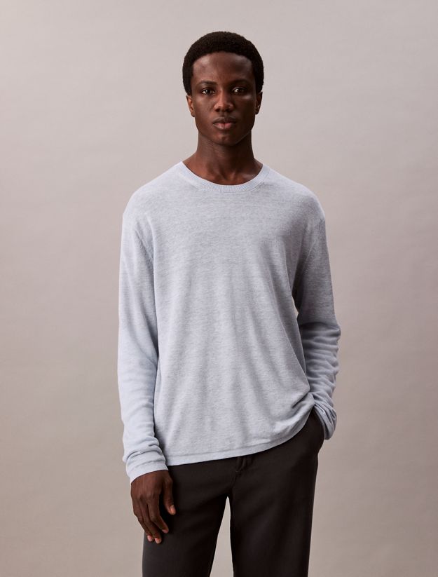 Linen Blend Dual Tone Jumper