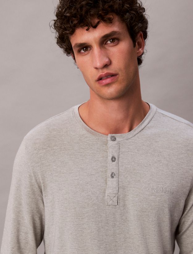 Ultra Soft Modal Henley Lounge Top
