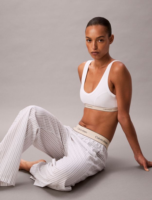 Cotton Poplin Logo Pyjama Pants