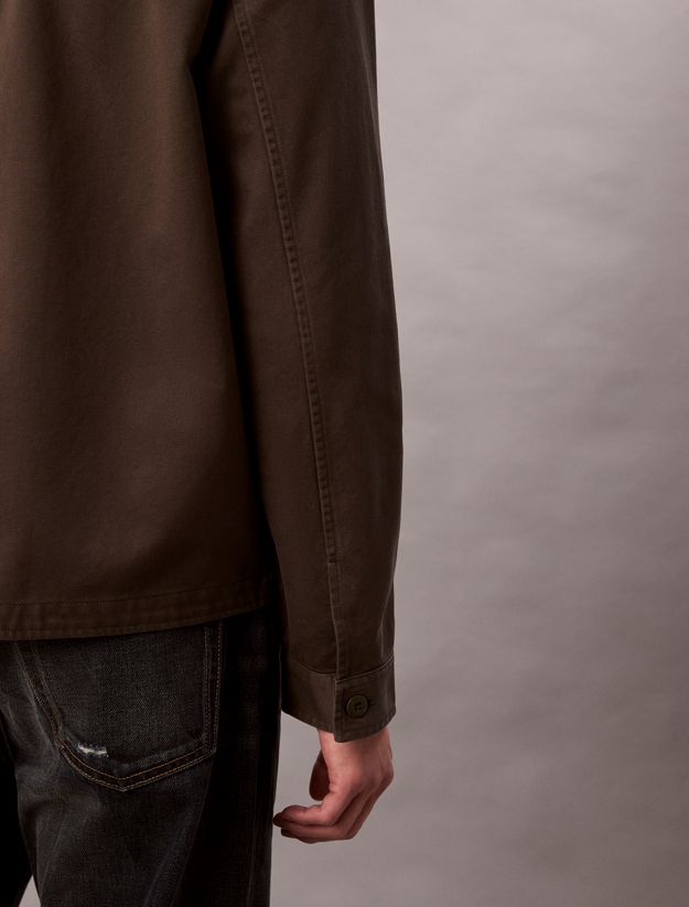 Relaxed Cotton Twill Overshirt
