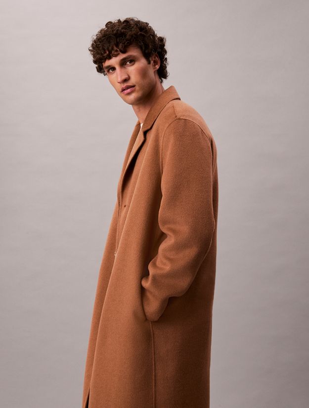 Relaxed Double Face Wool Coat