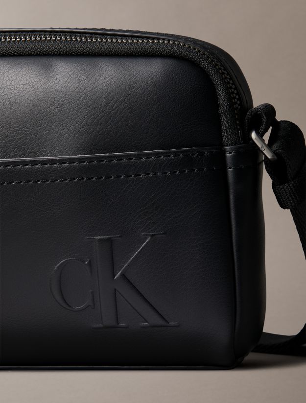 Embossed Monogram Logo Camera Bag