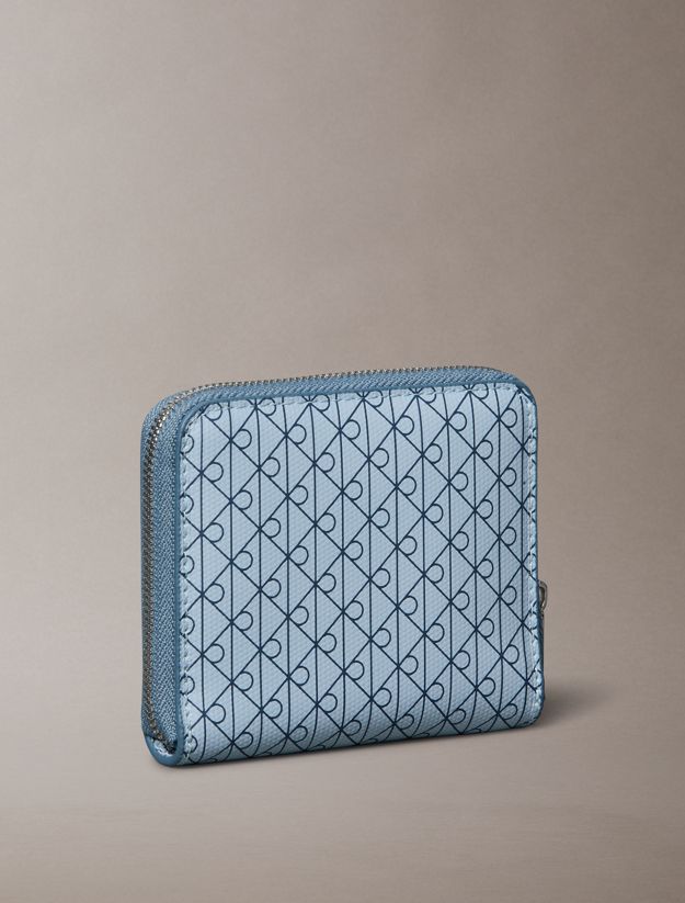 Allover Monogram Square Zip Wallet