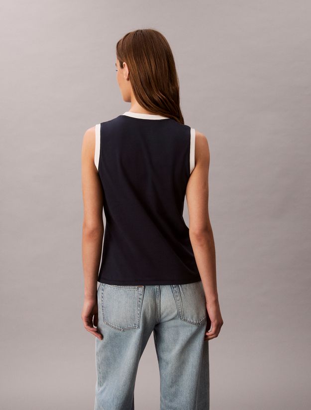 Slim Monogram Tank Top