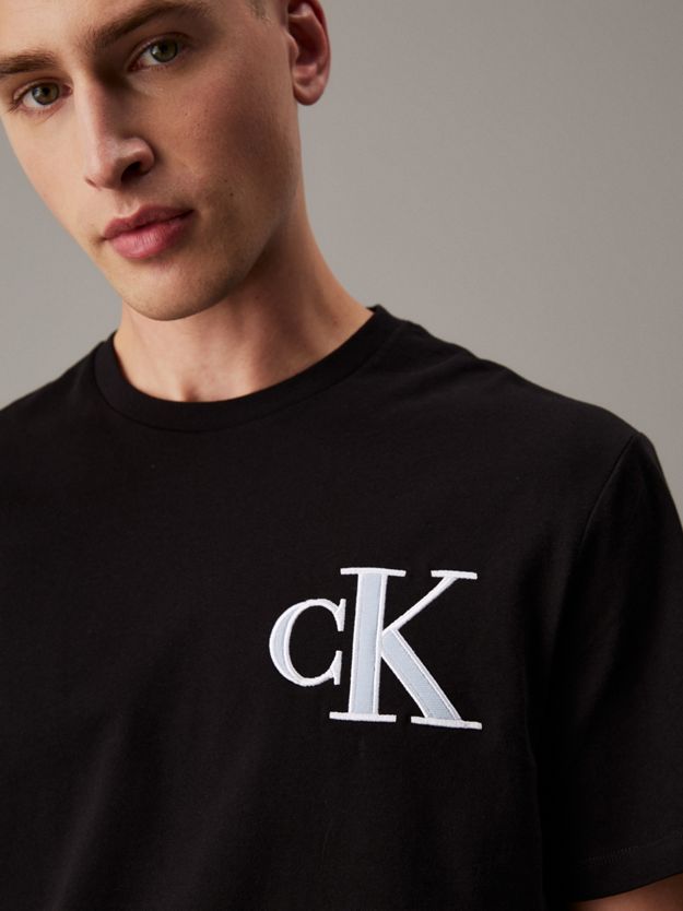 Varsity CK Logo Patch Crewneck Tee