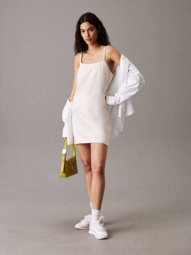 Cotton Linen Denim Cami Dress