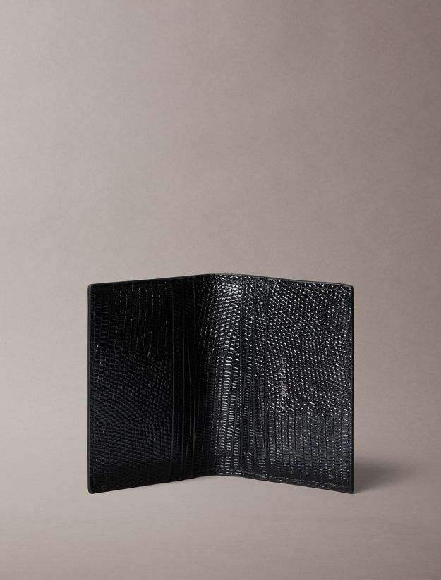 Foil Embossed Logo Bifold Wallet with Coin Pouch
