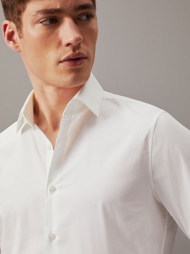 Slim Poplin Dress Shirt
