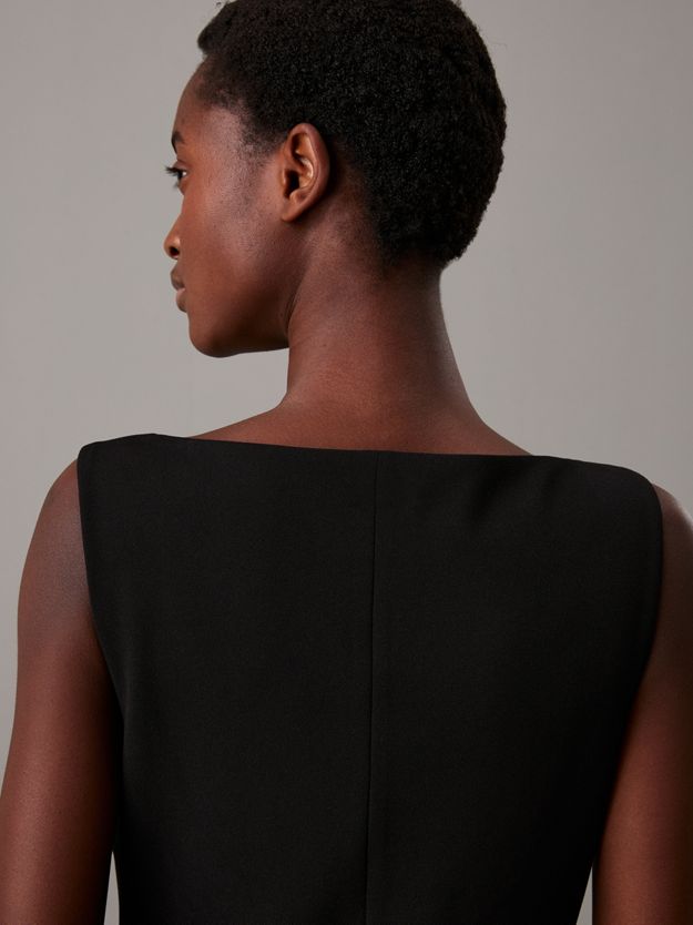 Crepe Sleeveless Dress