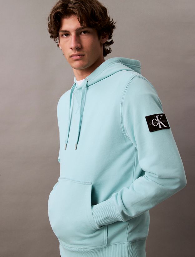 Cotton Terry Badge Hoodie