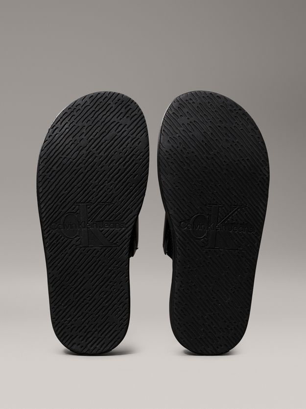 Faux Leather Sliders