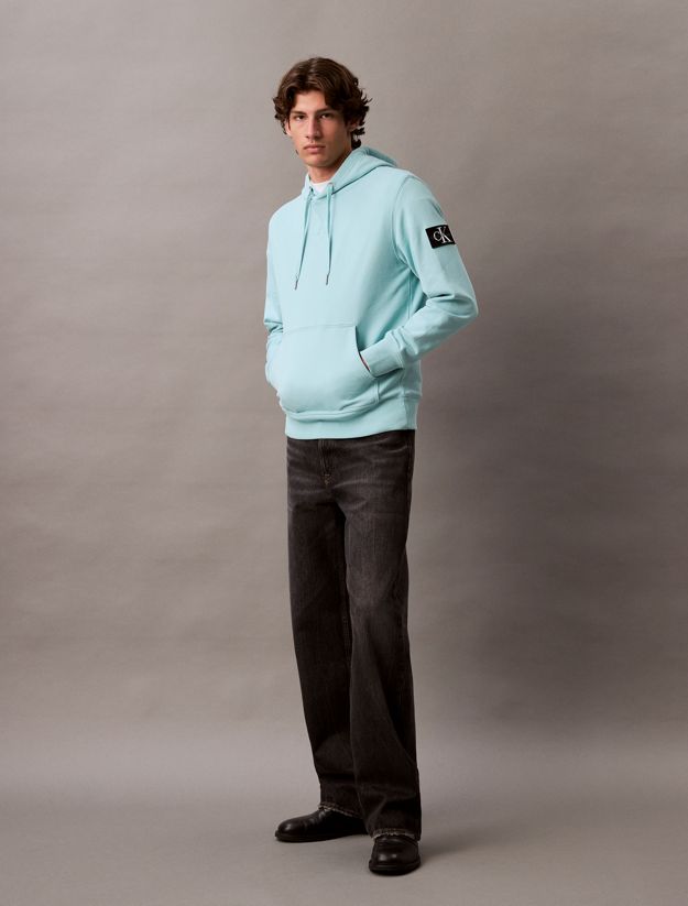 Cotton Terry Badge Hoodie