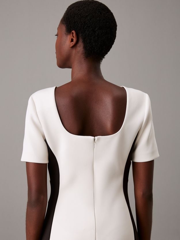 Slim Two Colour Dress