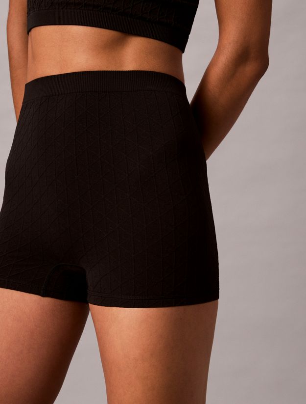 Rib Emblem Seamless Pyjama Shorts
