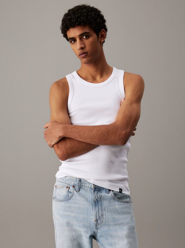 Ribbed Cotton Tank Top