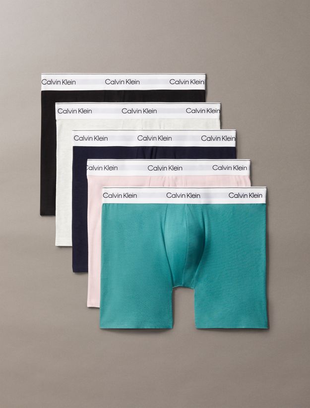 5 Pack Boxer Briefs - Icon Cotton Stretch