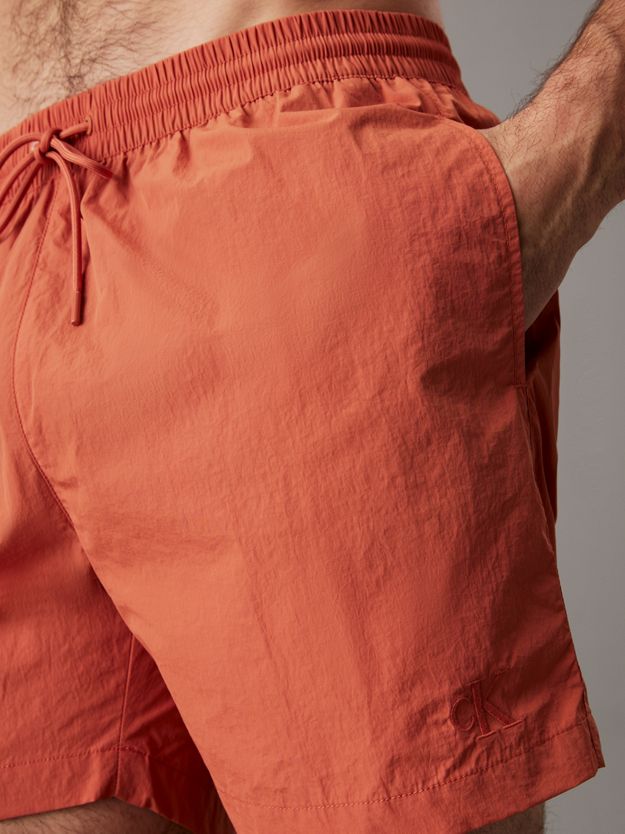 Medium Drawstring Swim Shorts - CK Monogram