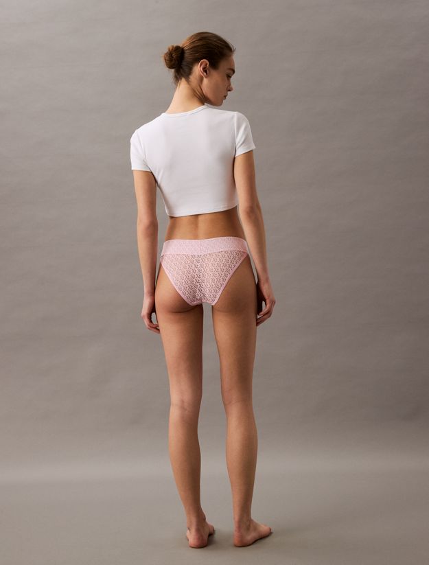Low Rise Bikini Briefs - Icon Logo Lace