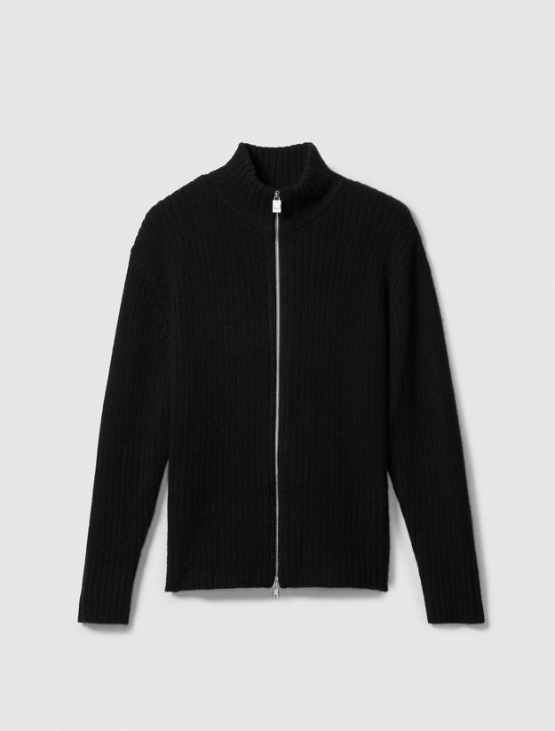 Ribbed Zip Jumper