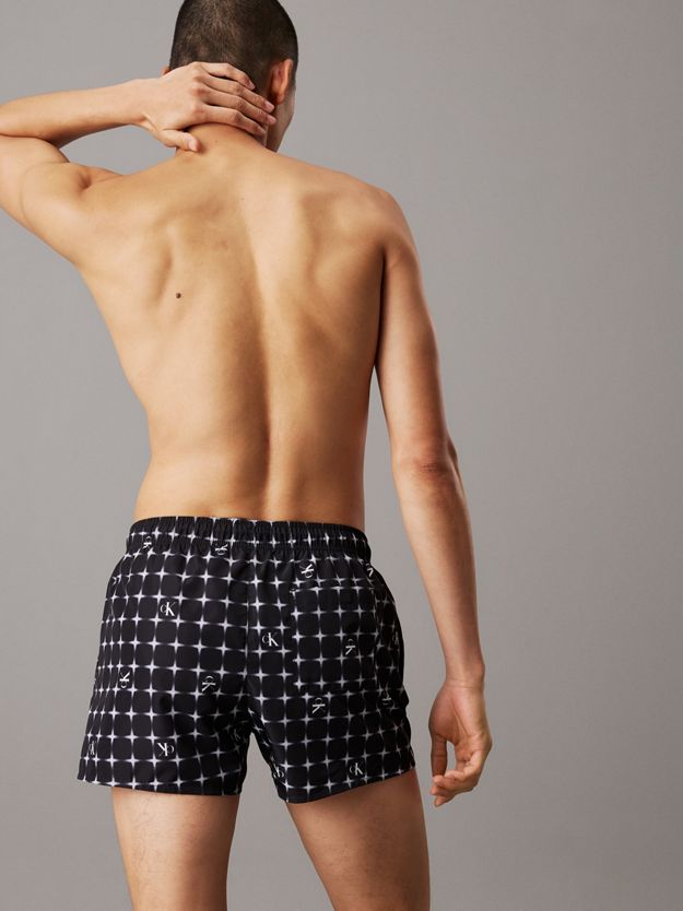 Short Drawstring Swim Shorts - CK Monogram
