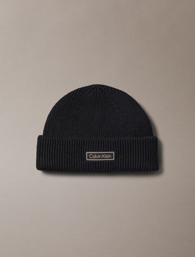 Wool Cashmere Blend Fisherman Beanie