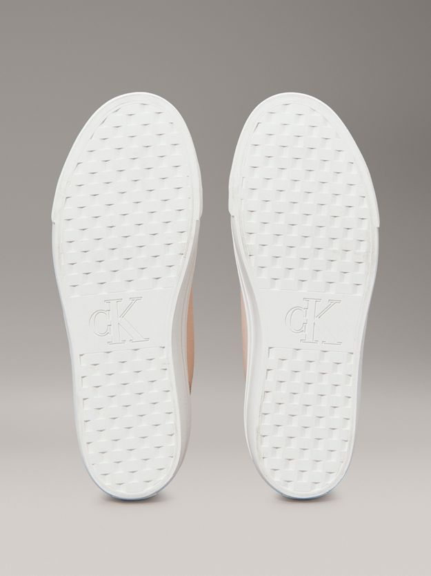 Leather Platform High-Top Trainers