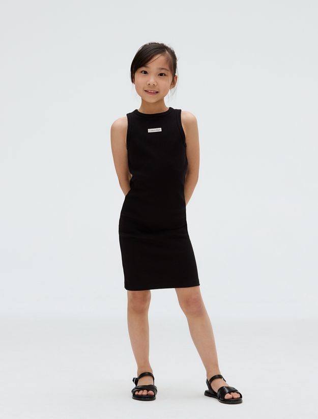 Slim Ribbed Sleeveless Dress