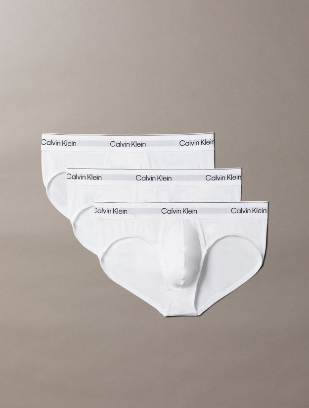 3 Pack Hip Briefs - Icon Cotton Stretch